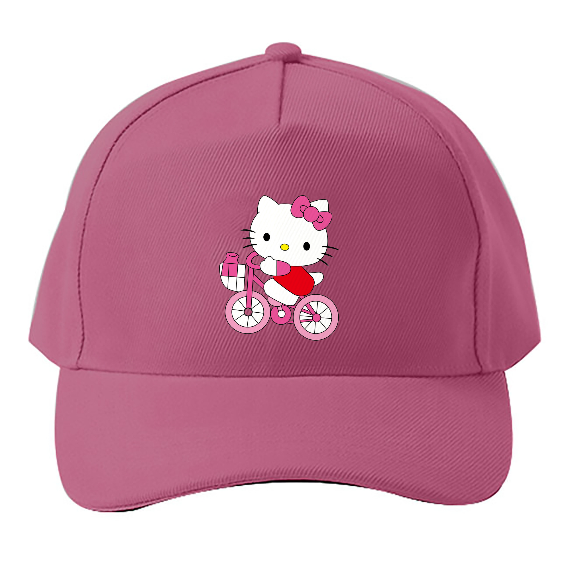 （画像用） Hello Kitty ハローキティ ベースボールキャップ 綿100％ 男女兼用 帽子 スポーツ